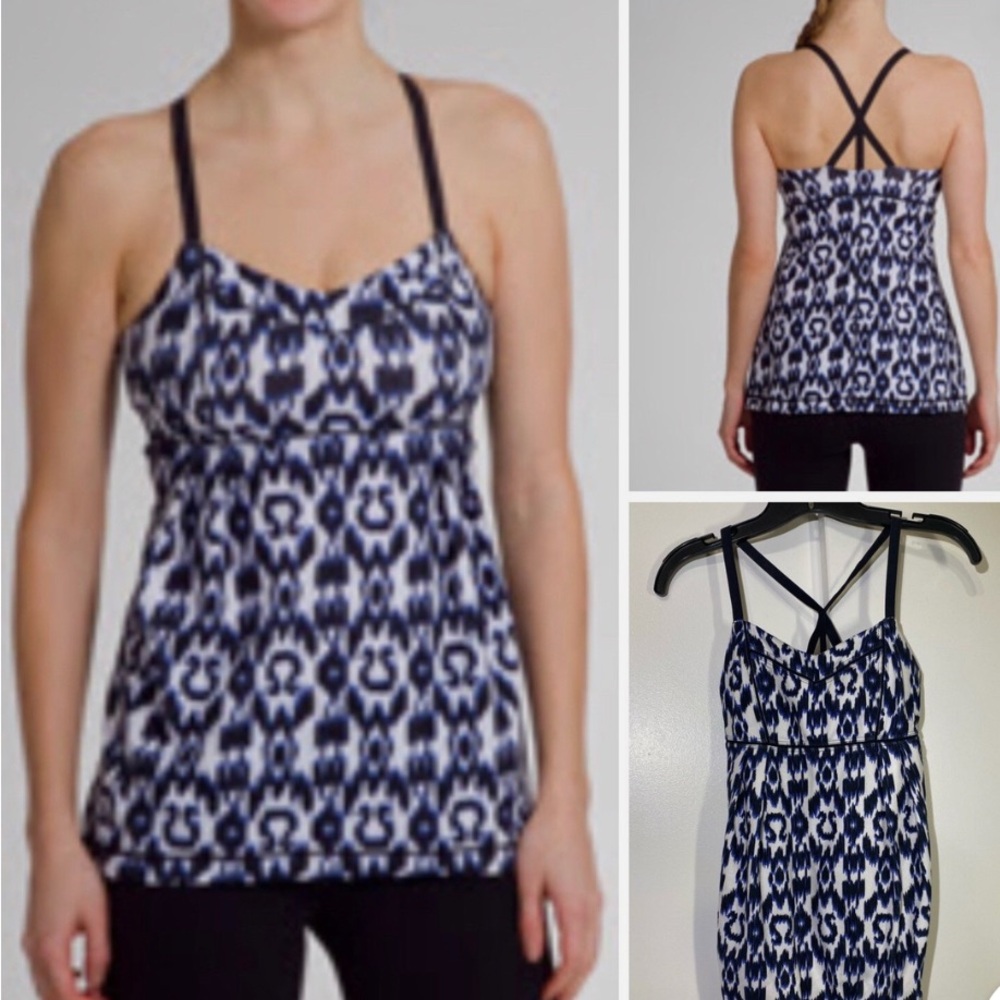 Lululemon Sprinkler Ikat Get Focused Tank Top